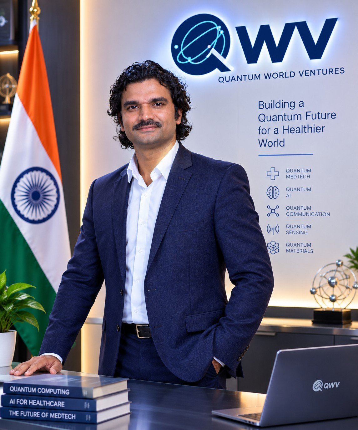 Santosh Talaghatti — Founder, Quantum World Ventures, presenting GCC — Quantum World